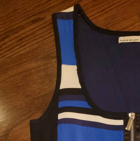 Karen Millen Stripe Bandage Dress, Size 6 - Picture 5 of 6